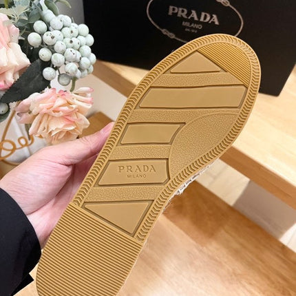Pra Slide 20 Denim Velvet Beige Sole Raffia