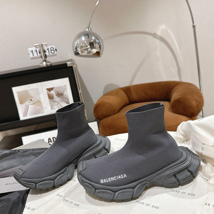 BALENCIAGA 25S SPEED TRAINER SNEAKERS 55 MM IN DARK GREY KNIT