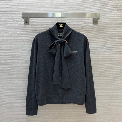 MIUMIU 26S CARDIGAN WITH BOW 1515