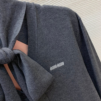 MIUMIU 26S CARDIGAN WITH BOW 1515