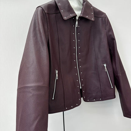HERMES 26S LEATHER JACKET 648