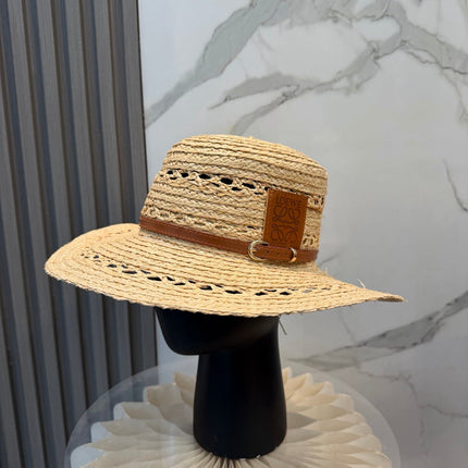 LOEWE 26S STRAW BELTED SUN HAT STYLE 182
