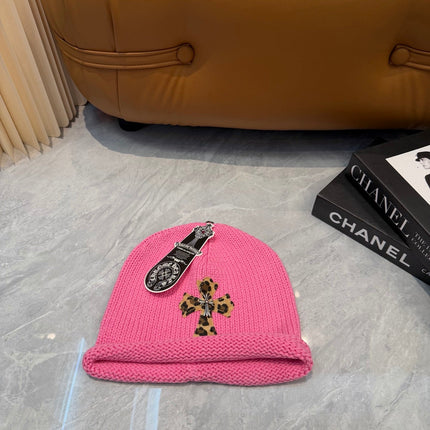 CHROME HEARTS 26S CROSS KNITTED BEANIE STYLE 005