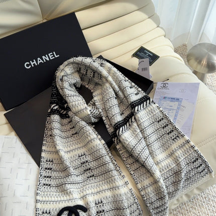 CHANEL 26S SCARF 190 IN CASHMERE 509293