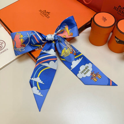 HERMES 26S TWILLY SCARF 86 IN SILK 496166