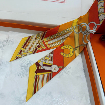 HERMES 26S TWILLY SCARF 86 IN SILK 498653
