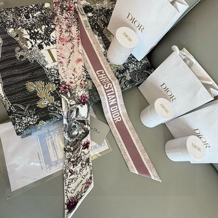 DIOR 26S SCARF 100CM IN SILK 293698