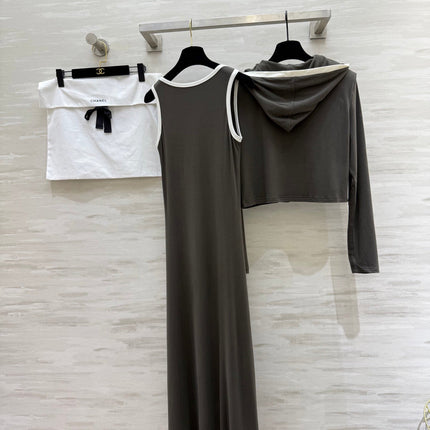 CHANEL 26S JACKET AND SLEEVELESS DRESS SET 960