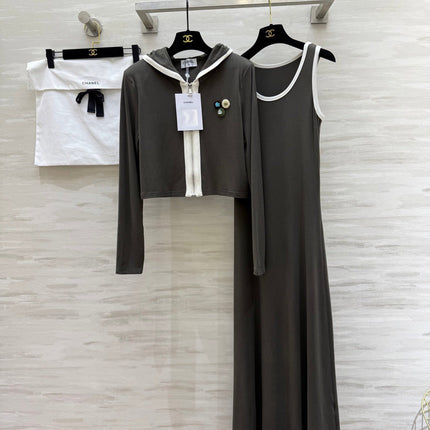 CHANEL 26S JACKET AND SLEEVELESS DRESS SET 960