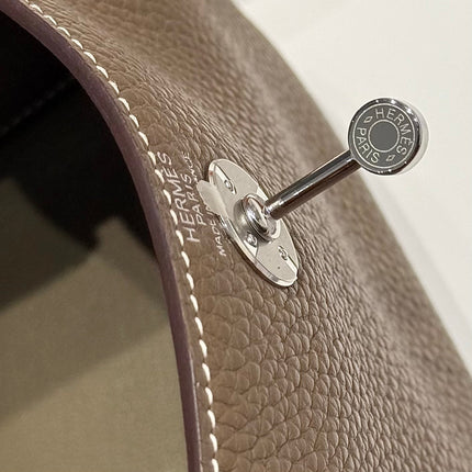 HM MINI LINDY 20 BAG IN BROWN CALFSKIN