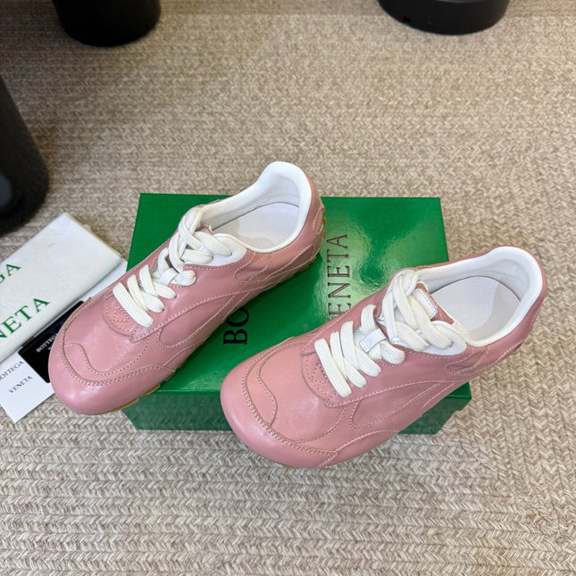 BOTTEGA VENETA 26S SNEAKERS IN PINK CALFSKIN