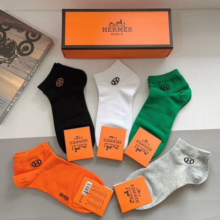 HERMES 26S ANKLE SOCKS 521486 (1 BOX)