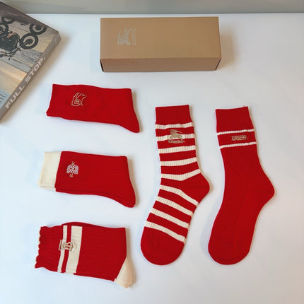BURBERRY 26S CREW SOCKS 154399 (1 BOX)