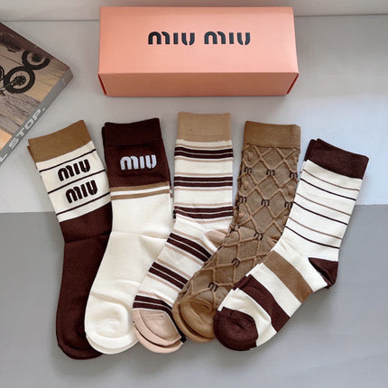 MIUMIU 26S CREW SOCKS 412395 (1 BOX)