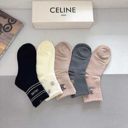 CELINE 26S ANKLE SOCKS 413878 (1 BOX)