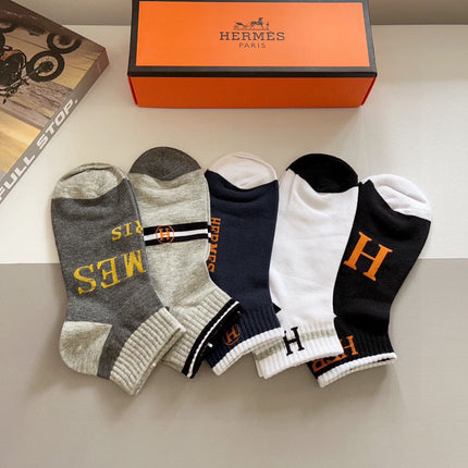 HERMES 26S ANKLE SOCKS 398696 (1 BOX)