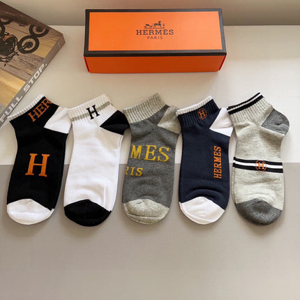 HERMES 26S ANKLE SOCKS 398696 (1 BOX)