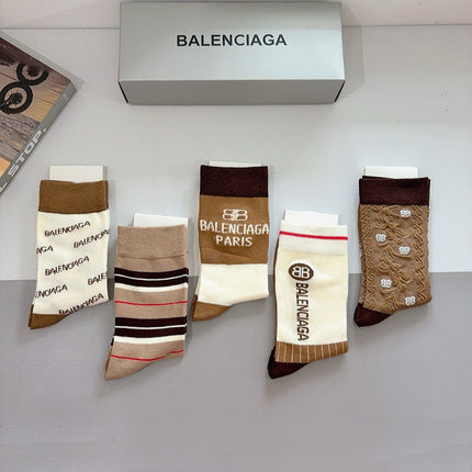 BALENCIAGA 26S CREW SOCKS 379126 (1 BOX)