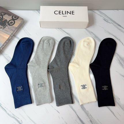 CELINE 26S CREW SOCKS 417780 (1 BOX)