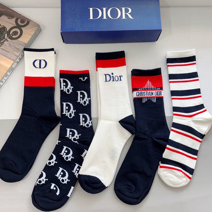DIOR 26S CREW SOCKS 400403 (1 BOX)