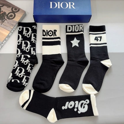 DIOR 26S CREW SOCKS 400404 (1 BOX)