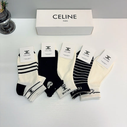 CELINE 26S ANKLE SOCKS 403595 (1 BOX)