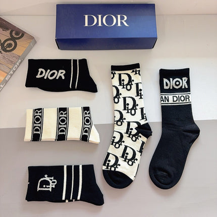 DIOR 26S CREW SOCKS 405341 (1 BOX)
