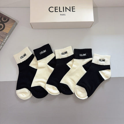 CELINE 26S ANKLE SOCKS 408684 (1 BOX)
