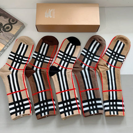 BURBERRY 26S CREW SOCKS 408690 (1 BOX)