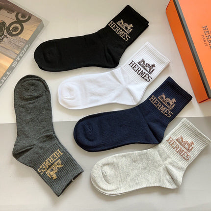 HERMES 26S ANKLE SOCKS 408704 (1 BOX)