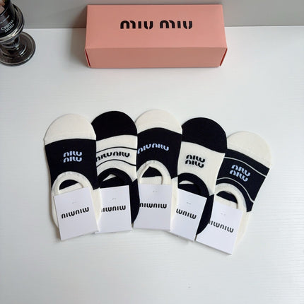 MIUMIU 26S NO-SHOW SOCKS 410371 (1 BOX)