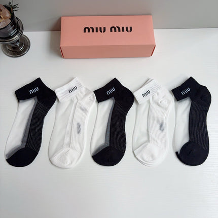 MIUMIU 26S ANKLE SOCKS 412411 (1 BOX)