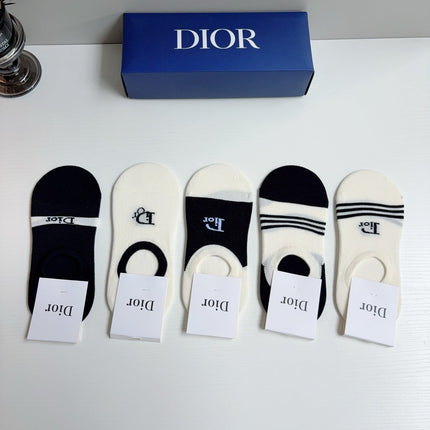 DIOR 26S NO-SHOW SOCKS 413893 (1 BOX)