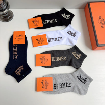 HERMES 26S ANKLE SOCKS 413896 (1 BOX)