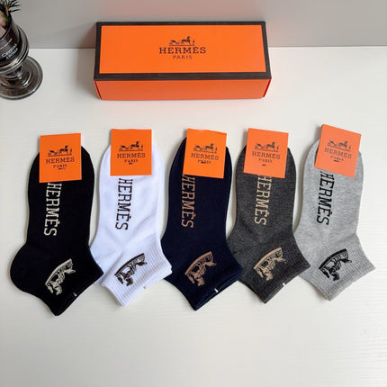 HERMES 26S ANKLE SOCKS 413896 (1 BOX)
