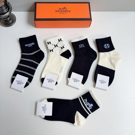 HERMES 26S ANKLE SOCKS 405353 (1 BOX)