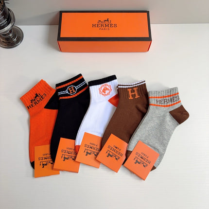 HERMES 26S ANKLE SOCKS 410377 (1 BOX)