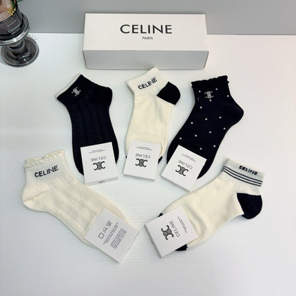 CELINE 26S ANKLE SOCKS 405314 (1 BOX)