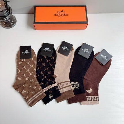 HERMES 26S ANKLE SOCKS 363486 (1 BOX)