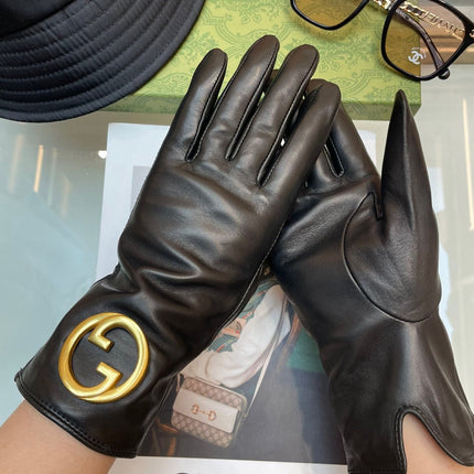 GLOVES IN BLACK SHEEPSKIN WITH CASHMERE LINING 432595