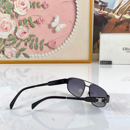 CELINE 26S OVERSIZED CAT EYE FRAME IN METAL 486150