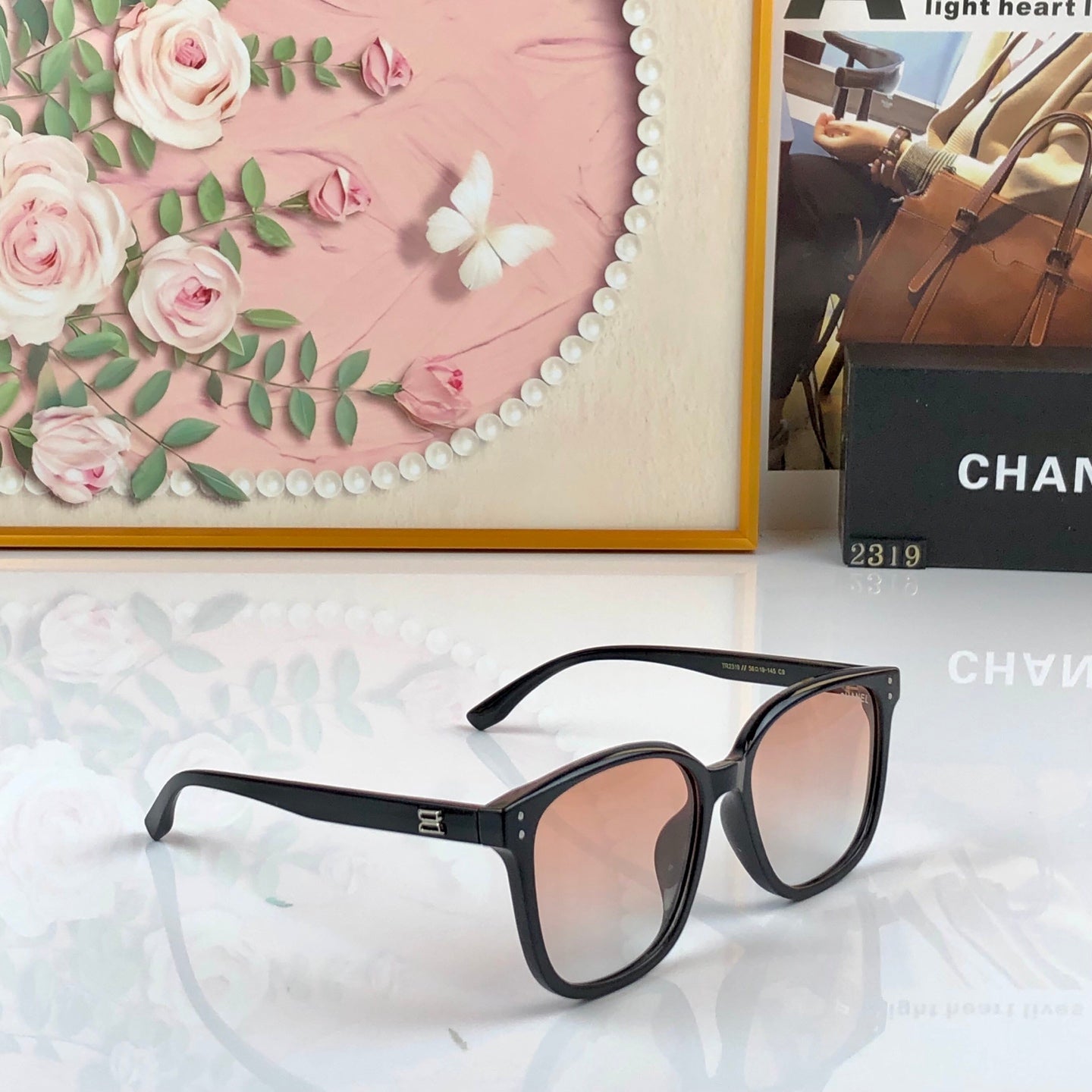 26S SQUARE FRAME SUNGLASSES IN ACETATE 408395