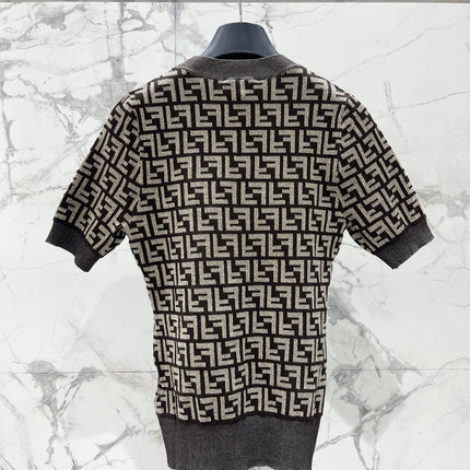FENDI 26S SHORT-SLEEVE KNIT TOP 360