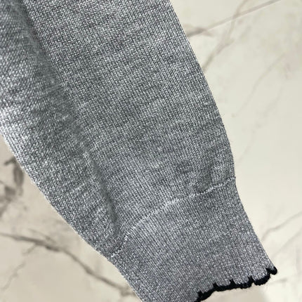 MIUMIU 26S LONG-SLEEVE KNIT POLO TOP 1434