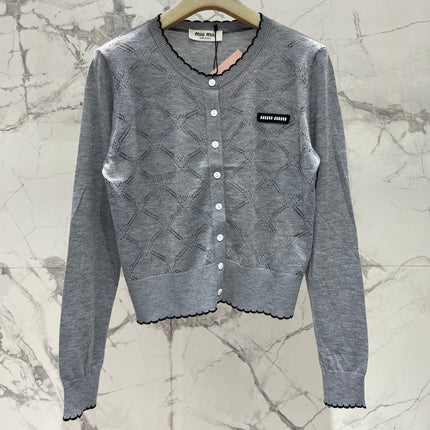 MIUMIU 26S KNIT CARDIGAN 1433