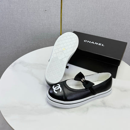CHANEL 26S MARY JANE SNEAKERS IN BLACK CALFSKIN