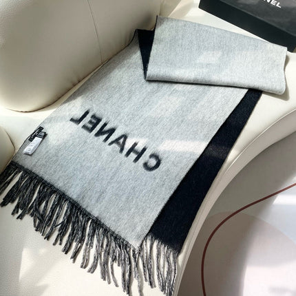 CHANEL 26S SCARF 200 IN CASHMERE 509404