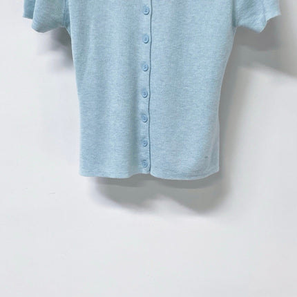 MIUMIU 26S SHORT SLEEVE KNIT CARDIGAN TOP 1239