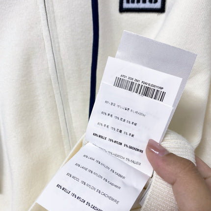 MIUMIU 26S ZIP-UP HOODED KNIT CARDIGAN 1462
