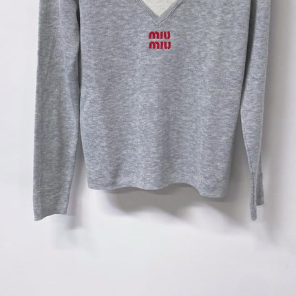 MIUMIU 26S KNIT POLO SWEATER 1466